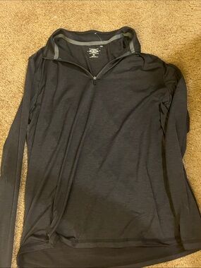 G.H. Bass & Co. Black Zip-Front Top